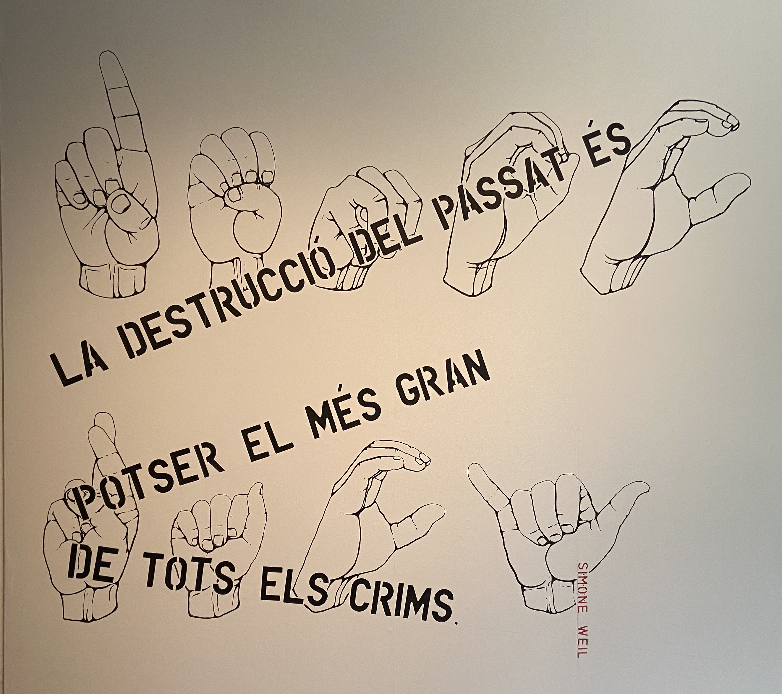 Nalini Malani. Fundació Miró. text-simon-weil