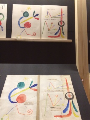 Arxiu Fundació Miró. Maqueta i pàgina final del llibre À toute épreuve