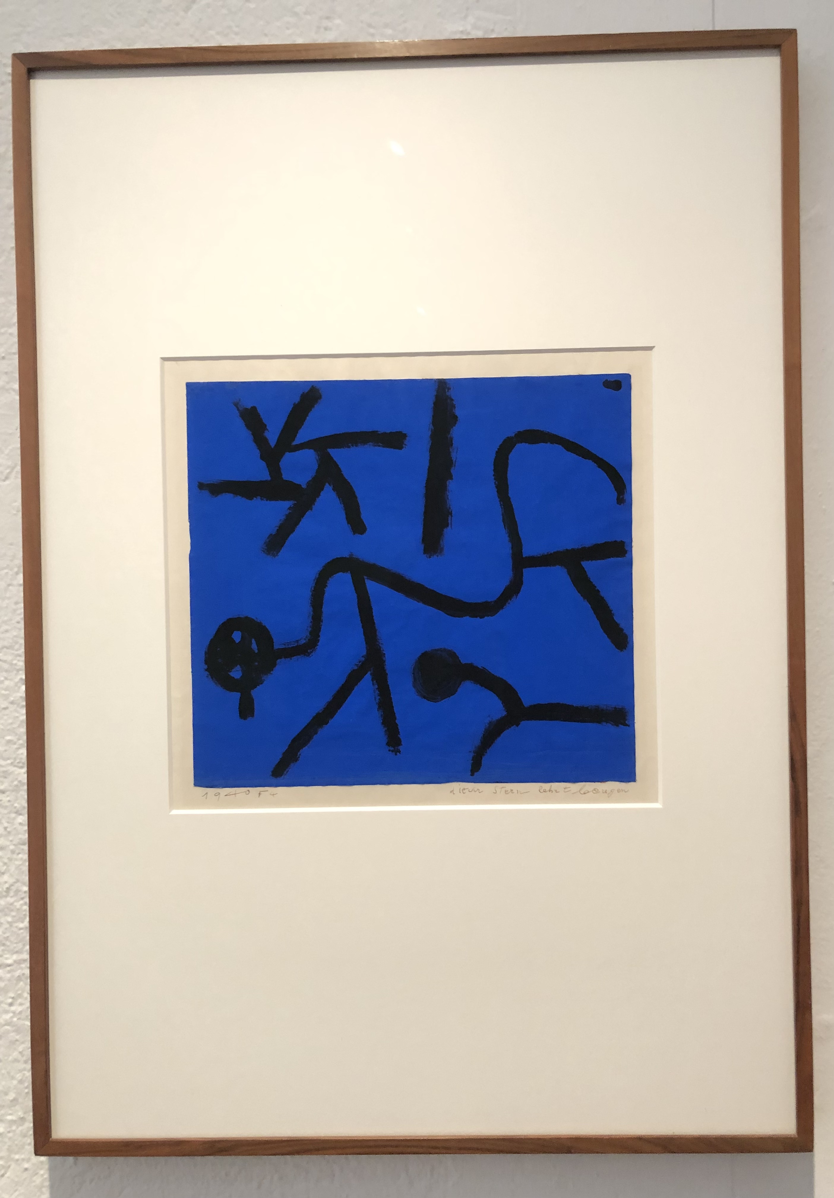 Paul Klee. Aquesta estrella ensenya a inclinar-se. 1940